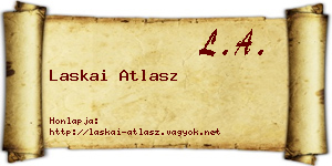 Laskai Atlasz névjegykártya